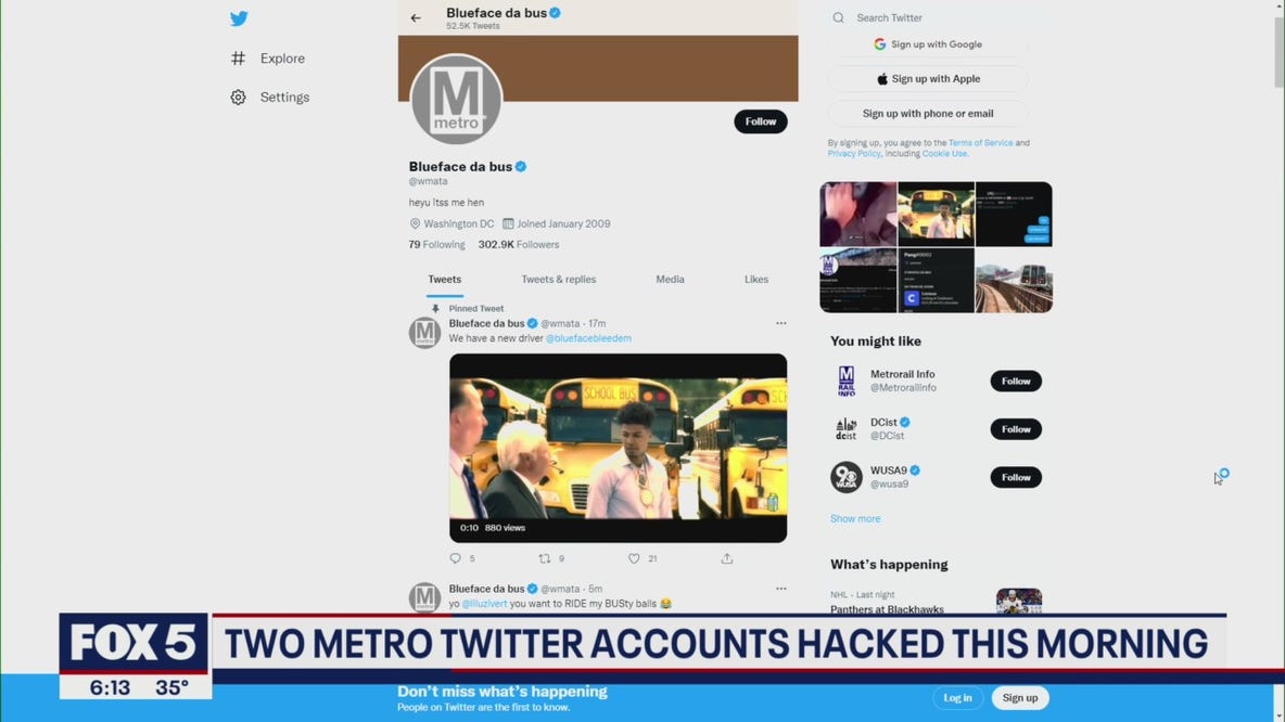 Metro Twitter pages hacked; obscene posts made on transit agency’s official social media accounts